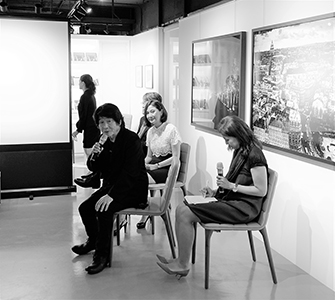 Japanese photographer Daido Moriyama at an exhibition of his work, Ice House Street, Central, 7 October 2015