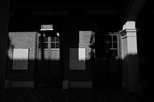 Light and shadow, Main Building, HKU, 9 October 2015
