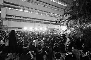 Demonstration on the HKU campus concerning threats to academic freedoms, 9 October 2015