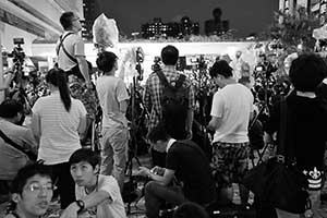 Demonstration on the HKU campus concerning threats to academic freedoms, 9 October 2015