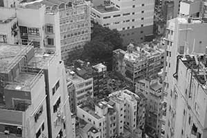 Buildings in Sai Ying Pun viewed from Sheung Wan, 22 October 2015