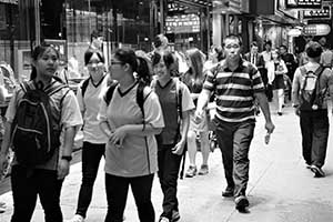 Street scene at night, Yee Wo Street, Causeway Bay, 29 October 2015
