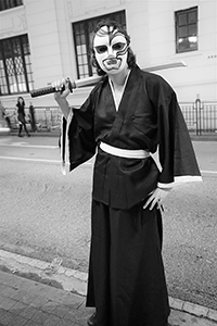 Halloween costume, Hollywood Road, 31 October 2015