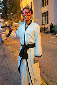 Halloween costume, Hollywood Road, 31 October 2015