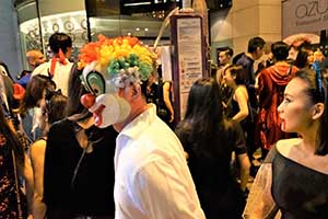Halloween clown costume, Central, 31 October 2015