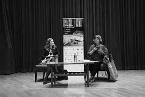 Novelist Margaret Drabble giving a talk at the University of Hong Kong, 8 November 2015