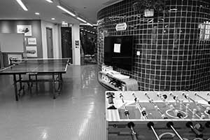Table football, inside the offices of Google, Times Square, Causeway Bay, 19 November 2015