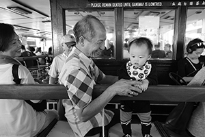 Passengers on the Star Ferry, 1 November 2015