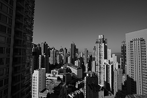 Looking towards Sai Ying Pun from Sheung Wan, 27 November 2015