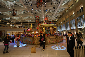 Christmas display in the Landmark atrium, 27 November 2015