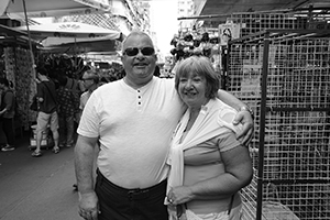 Relatives visiting from Wales, Sham Shui Po, 1 November 2015