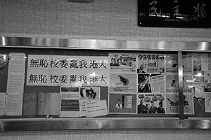 The democracy wall, HKU, 3 November 2015