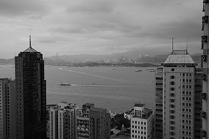 Victoria Harbour, viewed from Sheung Wan, 6 November 2015