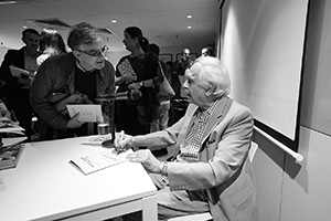 Rasheed Araeen at the Asia Art Archive, Hollywood Road, Sheung Wan, 3 December 2015