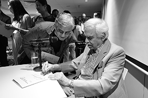 Rasheed Araeen at the Asia Art Archive, Hollywood Road, Sheung Wan, 3 December 2015