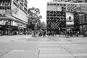 Street view, Canton Road, Tsim Sha Tsui, 15 December 2015