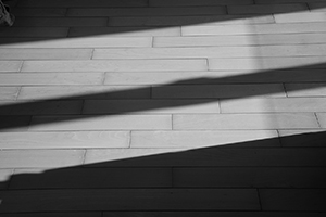Light and shadows on a wooden floor, Sheung Wan, 16 December 2015