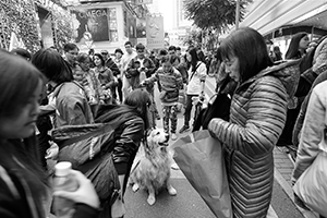 Street view, Kai Chiu Road, Causeway Bay, 27 December 2015