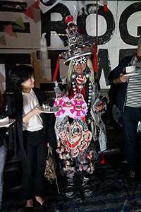 Frog King (Kwok Mang Ho) performance, Chancery Lane, Central, 1 December 2015