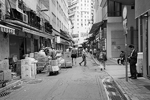 Street scene, Ko Shing Street, Sheung Wan, 4 January 2016