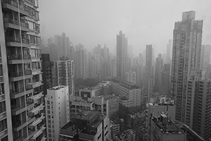 Foggy weather, Sheung Wan, 5 January 2016