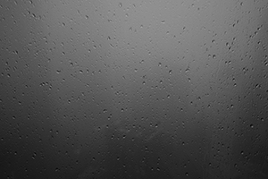 Heavy rain, viewed through a window, Sheung Wan, 5 January 2016