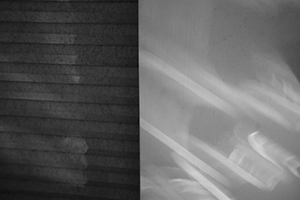 Light and shadow on a wall in a domestic interior, Sheung Wan, 9 January 2016