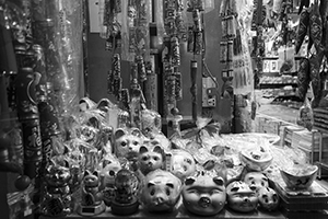 A shop selling pigs and cats, Queen's Road West, Sheung Wan, 18 January 2016