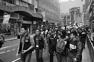 Demonstration concerning booksellers who are missing (and presumed abducted illegally to the Mainland), Sheung Wan, 10 January 2016