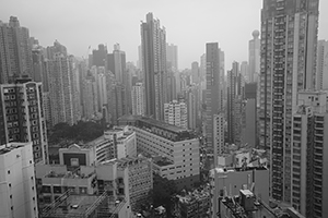 View towards Sai Ying Pun from Sheung Wan, 15 January 2016
