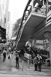 Central to Mid-levels escalator link, Central, 17 January 2016