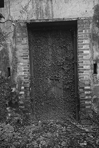 Door of an abandoned village house, Chek Kang, Sai Kung, 24 January 2016