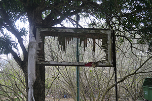 A broken sign, Chek Kang, Sai Kung, 24 January 2016