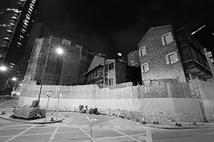 Street scene at the junction of Wyndham Street and Arbuthnot Road, 8 January 2016
