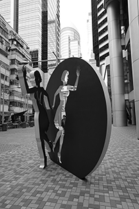 Sculpture by Allen Jones, Tong Chong Street, Quarry Bay, 27 February 2016