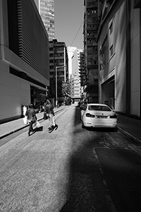 Street scene at Cleverly Street, Sheung Wan, 7 February 2016