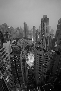 View towards Sai Ying Pun from an apartment in Sheung Wan, 19 February 2016