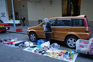 Household goods for sale on Ki Lung Street, Sham Shui Po, 8 February 2016