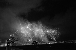 Lunar New Year fireworks display viewed from the Central harbourfront, 9 February 2016