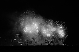 Lunar New Year fireworks display viewed from the Central harbourfront, 9 February 2016