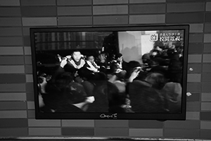 Television on the campus, University of Hong Kong, Pokfulam, 2 February 2016