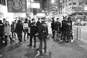 Police, Argyle Street, Mongkok, 9 February 2016