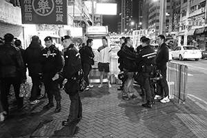 Police, Argyle Street, Mongkok, 9 February 2016