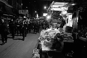 Police, Canton Road, Mongkok, 9 February 2016