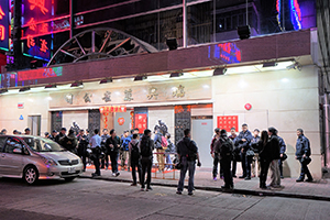 Police, Portland Street, Mongkok, 9 February 2016