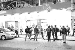 Police, Portland Street, Mongkok, 9 February 2016