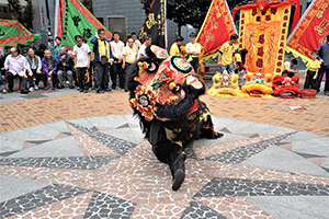Lion Dance performance for the Lunar New Year, Sheung Wan Cultural Square, 13 February 2016