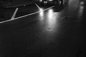 Hollywood Road at night, 18 February 2016
