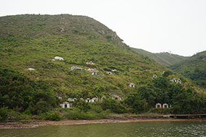 Graves on a hillside, Plover Cove Country Park, North East New Territories, 21 February 2016