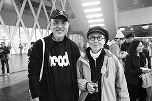 Guests at an exhibition opening, Hong Kong Design Institute, Tseung Kwan O, 18 March 2016